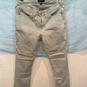 True Religion Gray Ankle & Cropped Jeans